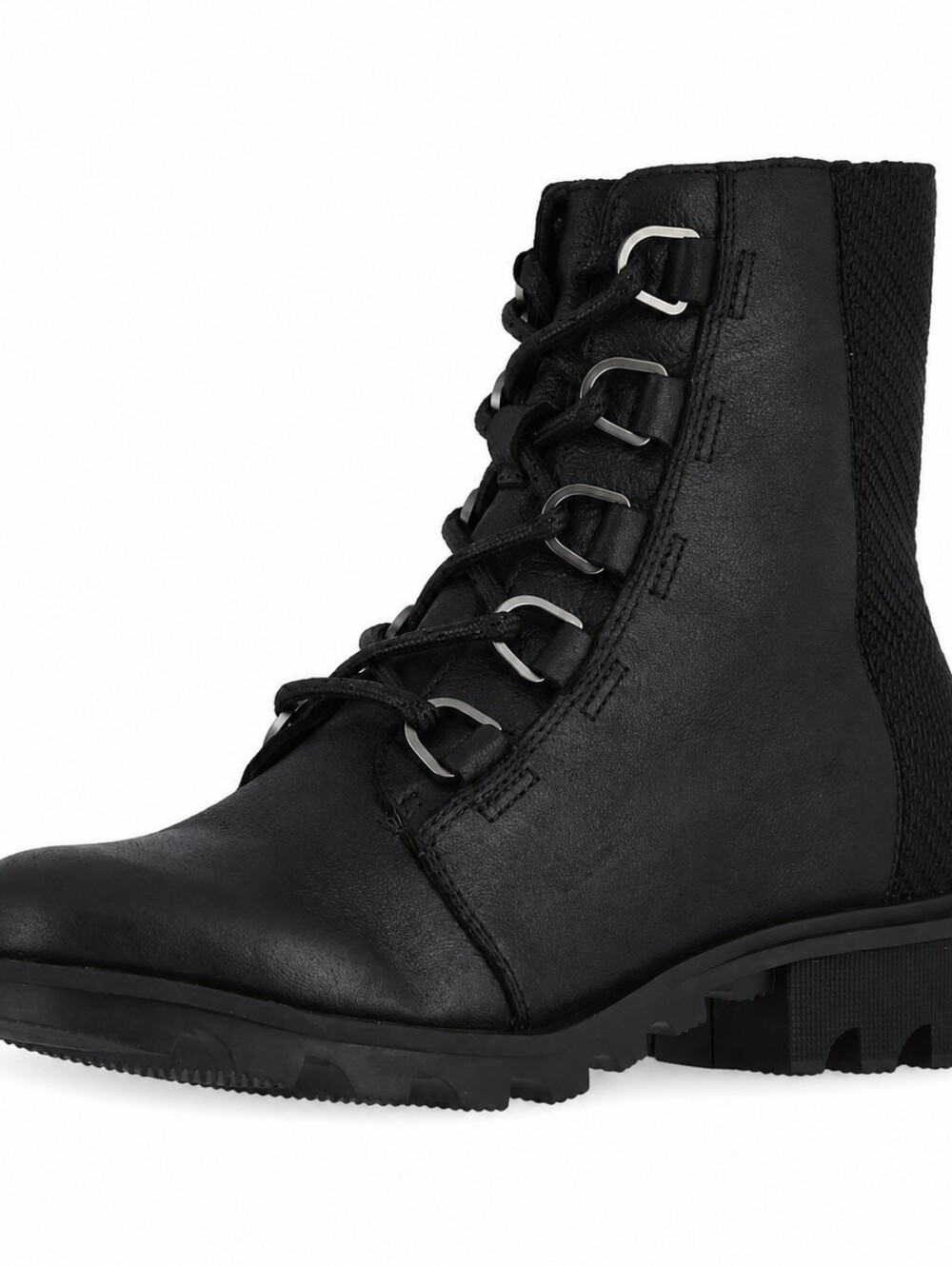 SOREL® Phoenix™ Short Lace Black Leather And Textile waterproof boot